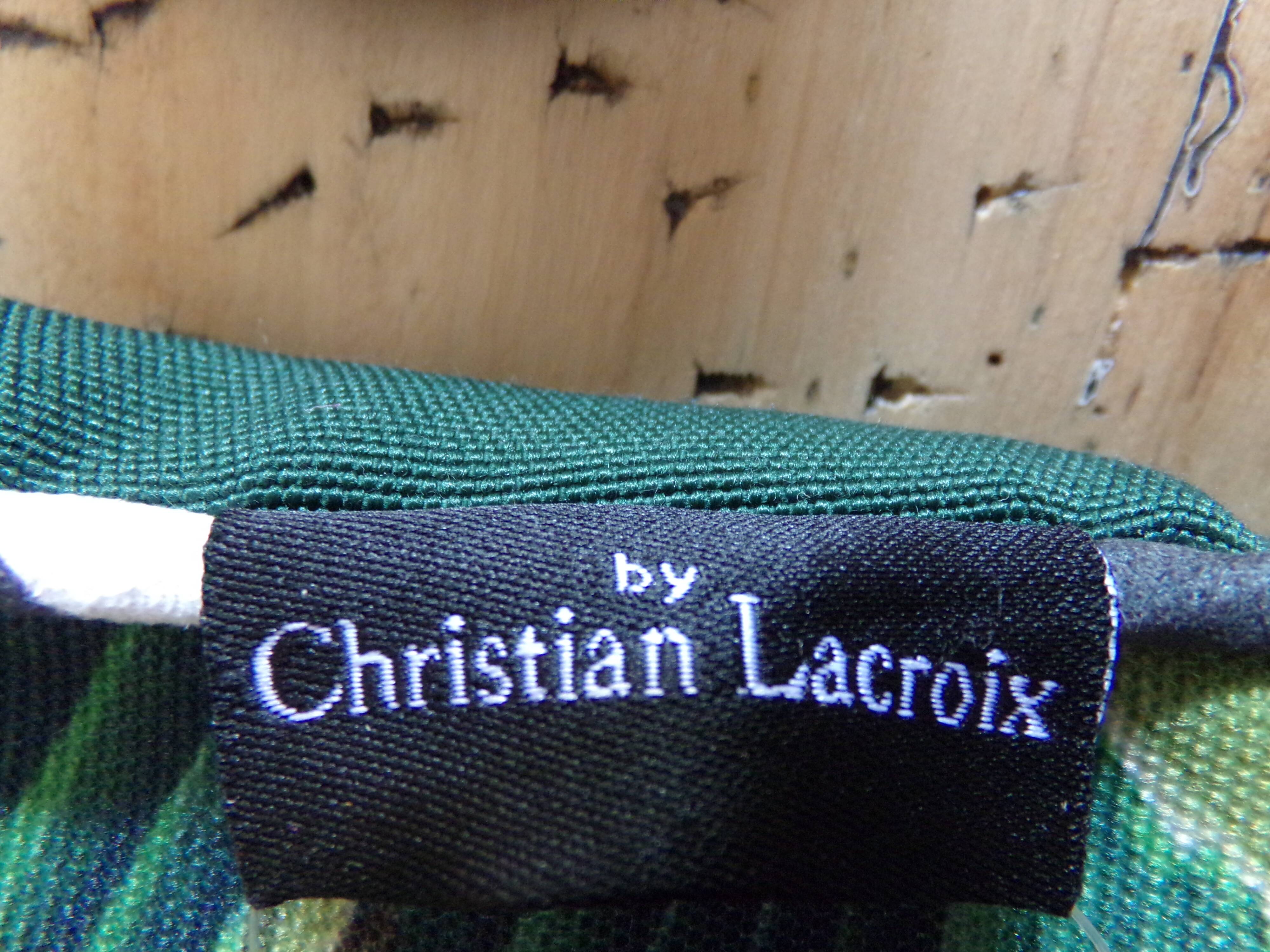 Square cushion outside Christian Lacroix