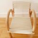 Baumann chair curved wood