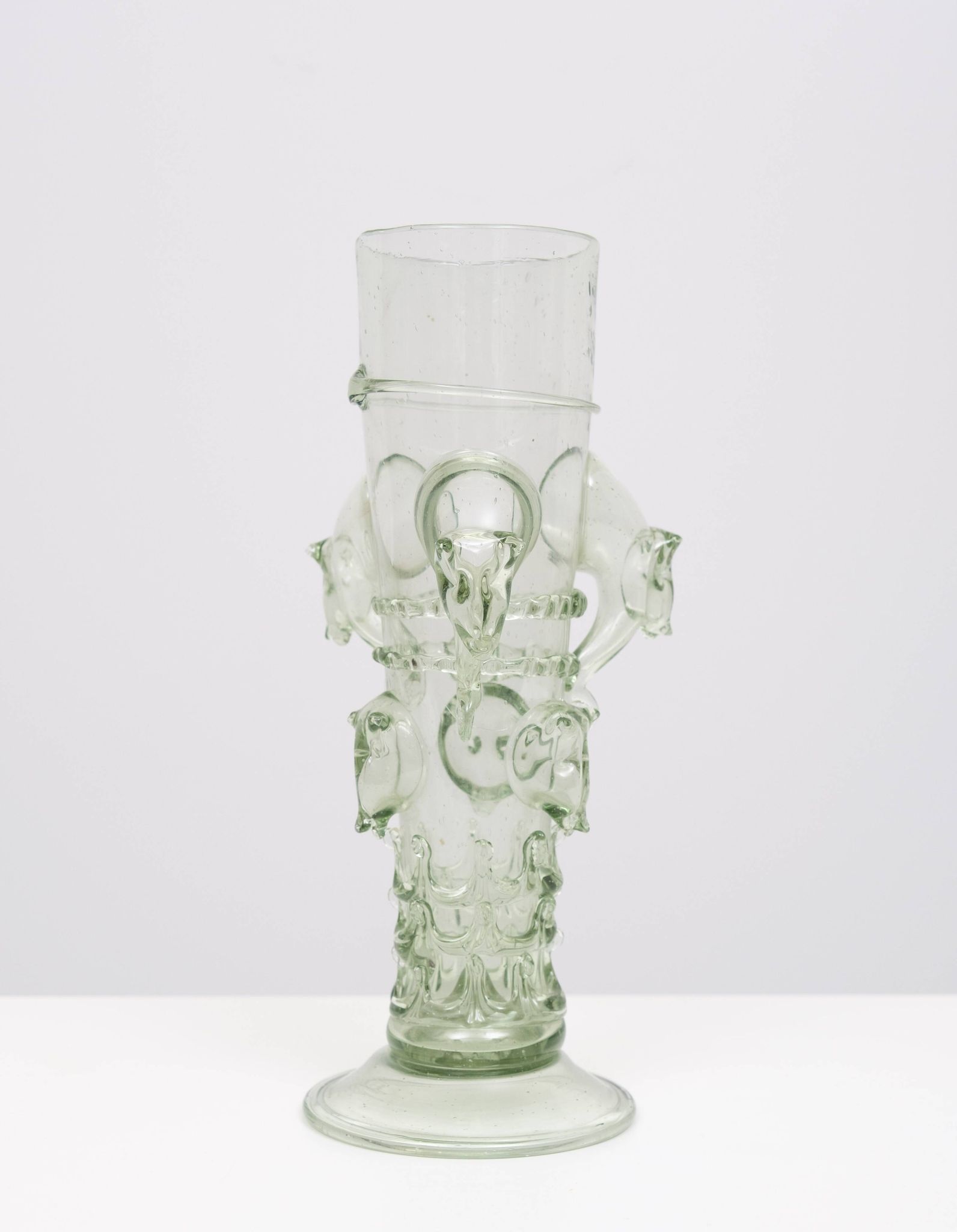 Vase en verre d'art vénitien du début du XXe siècle