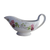 Iron earth sauce boat with floral pattern