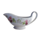 Iron earth sauce boat with floral pattern
