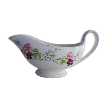 Saucière terre de fer motif fleuri