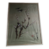 Japanese silk painting