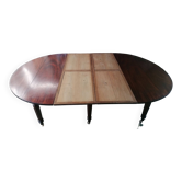 Table ronde en acajou 145  de diamètre