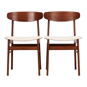 paire de chaises en teck,