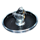Lalique ring cup with birds in sparrow crystal unsigned