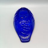 6 vintage LUMINARC France cobalt blue ice cream cups, "gourmet" model