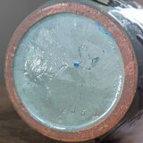 Vase ancien motif floral manufacture Karlsruhe Alfred Kusche