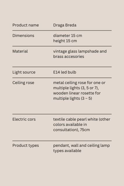 BREDA Jugošik * Small Pendant Lamps * Amber glass Lighting * MCM Rewired Light * Vintage Ceiling L