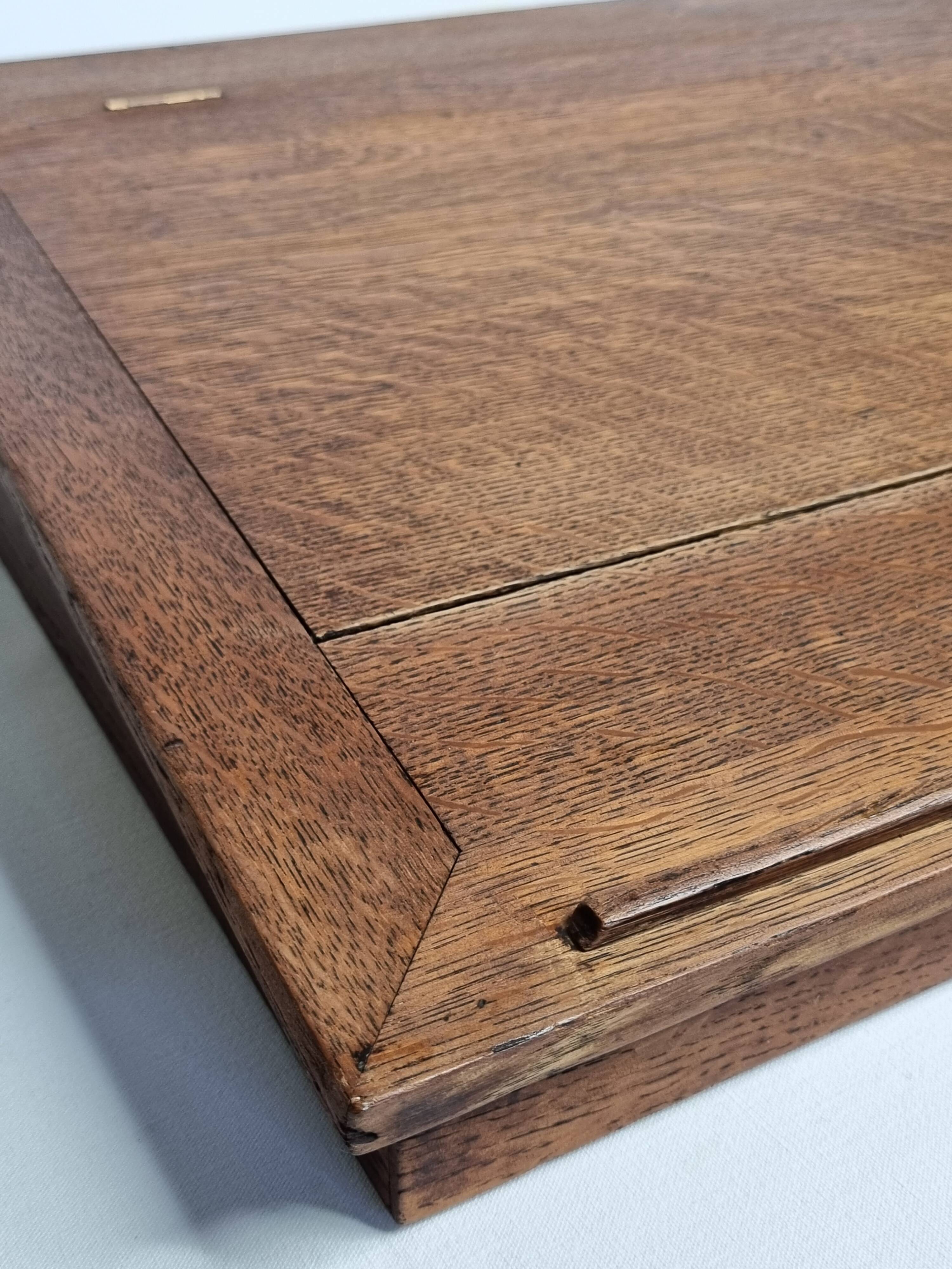 Old solid wood desk, 65 cm x 49 cm