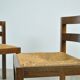 Modern vintage wenge dining chairs by OV Rotterdam, 1970s