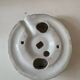 Ceiling light in opaline glass globe white ball porcelain art deco
