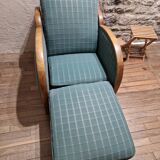 Art Deco retractable armchair