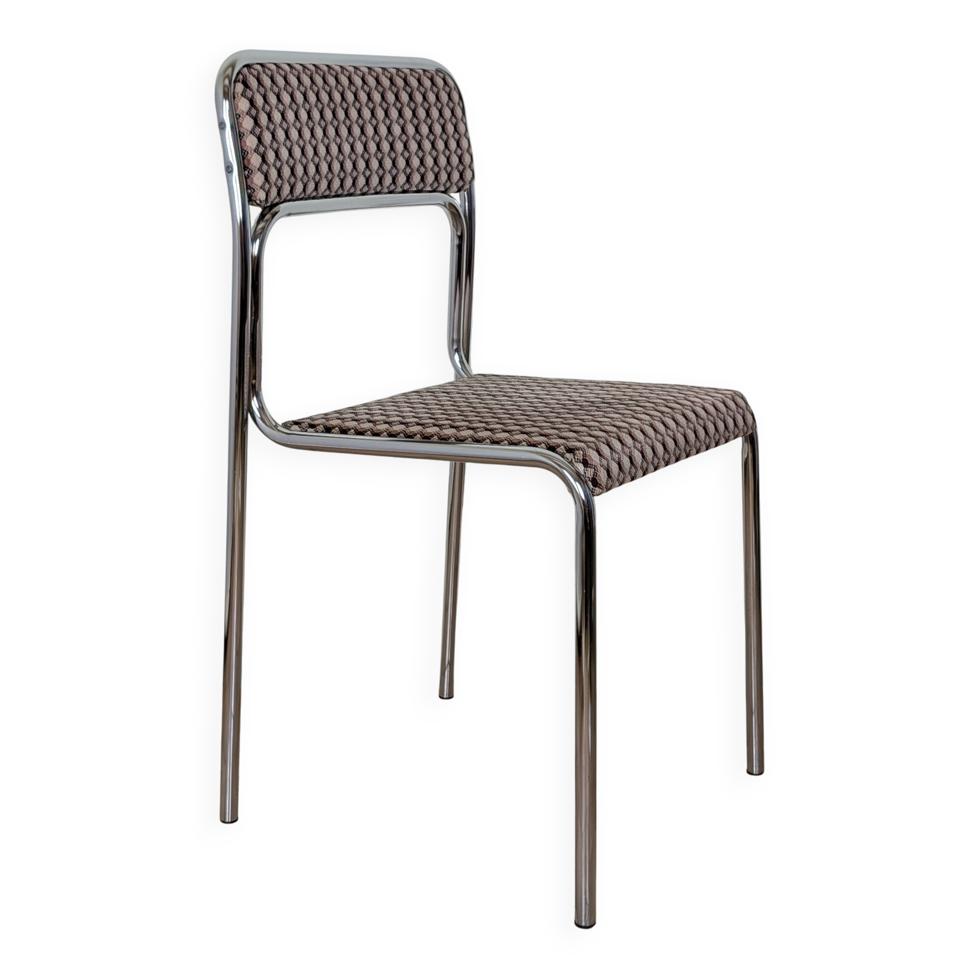 Chaise métal chromé