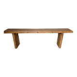Solid wood bench patinated 160cm