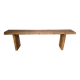 Solid wood bench patinated 160cm