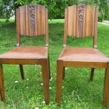 4 Art-deco Circa Chairs 1940