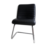 Fauteuil vintage cuir noir