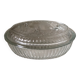 Molded glass table butter tray cow décor
