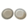 Pair of flat plates in Gien iron earthenware, Austerlitz decor
