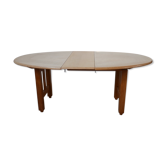 Guillerme & Chambron oak oval french extendable dining table