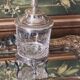 Boîte en cristal et métal argenté