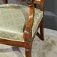 Paire de Fauteuils à Crosses en Acajou, époque Restauration – Début XIXe
