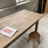 1950s oak butcher's farm table