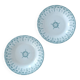 2 Gien ironstone soup plates, Sagittaire model