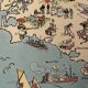 Old illustrated map of Brittany - JP Pinchon