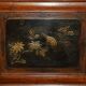 Antique Chinese armoire hand-carved around 1880 with country-style handles.