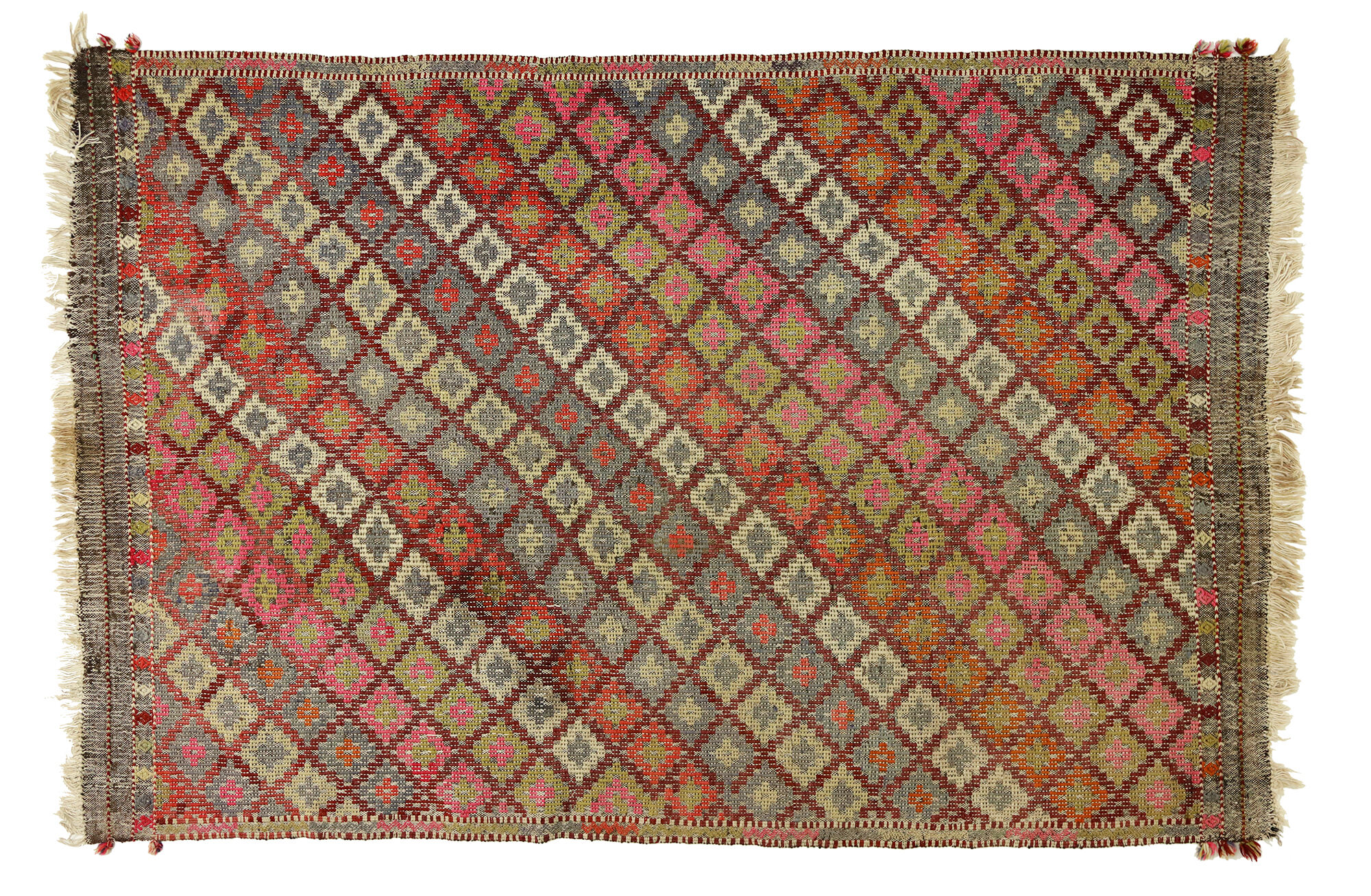 Anatolian handmade kilim rug 230 cm x 146 cm