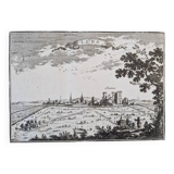 17th century copper engraving "Lens" By Sébastien de Pontault de Beaulieu (1612-1674)