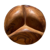 Plat en bois d’olivier vintage