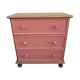 Chest of drawer in light oak of 1970