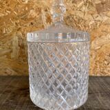 Vintage Molded Glass Bonbonnière Sugar Bowl #D903