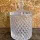 Vintage Molded Glass Bonbonnière Sugar Bowl #D903