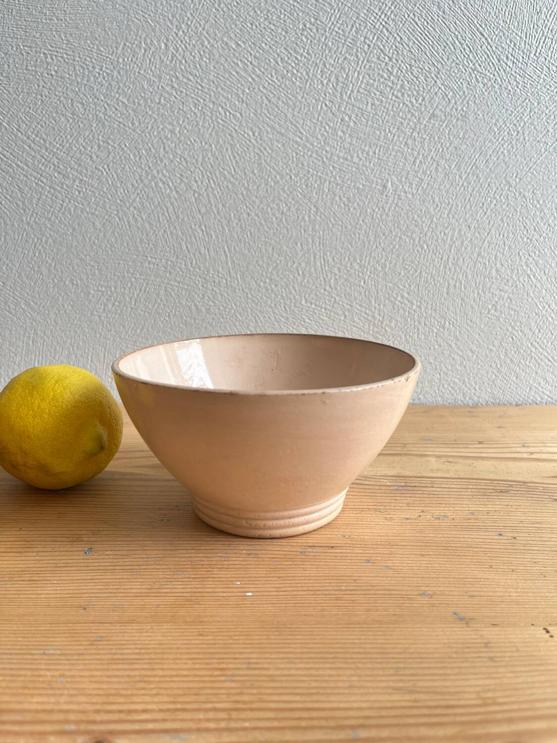 Old earthenware bowl Digoin Sarreguemines