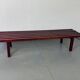 Mid-century modernist wooden wenge slat bench coffee table by Gijs Bakker for Castelijn, 1970s