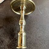 Oriental candlestick in gilded bronze