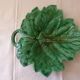 Set of 3 dishes in the shape of a ceramic leaf 1960