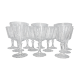 12 crystal wine glasses