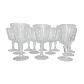 12 verres à vin cristal