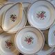 Suite de 8 assiettes plates peintes main