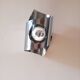 Space Age polished stainless steel wall light from the 1970s