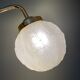 Vintage art deco glass globe elbow lamp