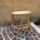 Vintage round rattan side table in very good condition.