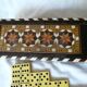 Antique Box of 28 Dominoes in Vintage Syrian Marquetry