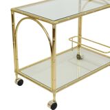 Hollywood Regency Trolley Bar Furniture Faux Bamboo Orsenigo Italy