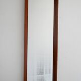 Miroir mural minimaliste scandinave des années 1970 en teck